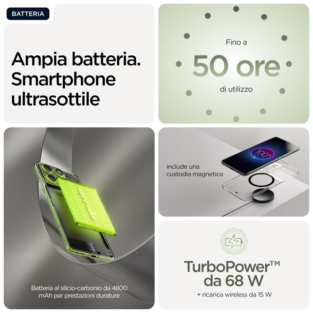 Motorola edge 70 , 17 cm (6.7"), 12 GB, 512 GB, 50 MP, Android 16.0, Grün