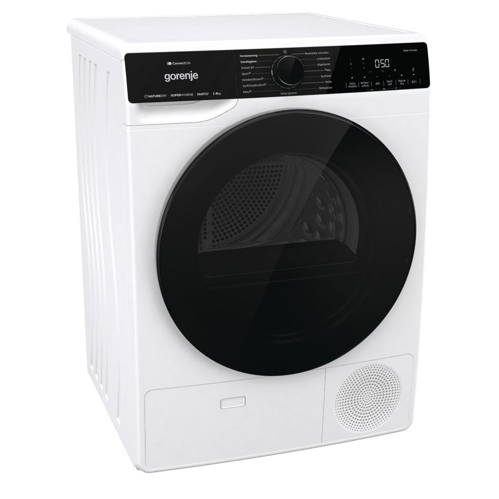 gorenje DPNA83W Wärmepumpentrockern, 8 kg, NatureDry, ConnectLife