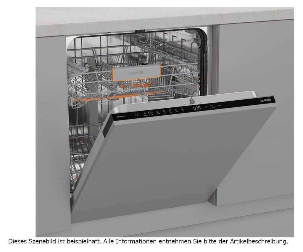 gorenje GV642C65 Geschirrspüler, vollintegrierbar (Lieferung ohne Möbelfront), TouchControl, TotalDry, 60 cm