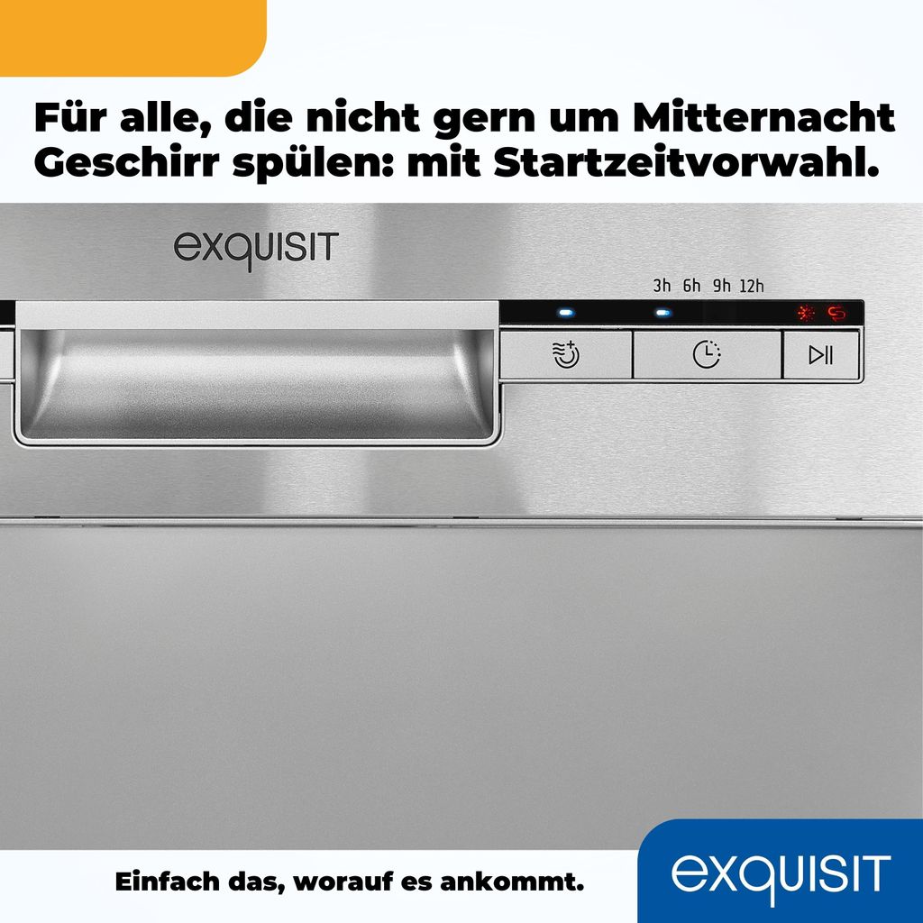 Exquisit Geschirrspüler GSP9109 - 030E silber