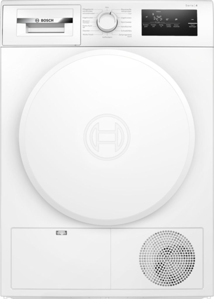 Bosch WTH83004, Freistehend, Frontlader, Kondensation, Weiß, Tasten, Berührung, 112 l
