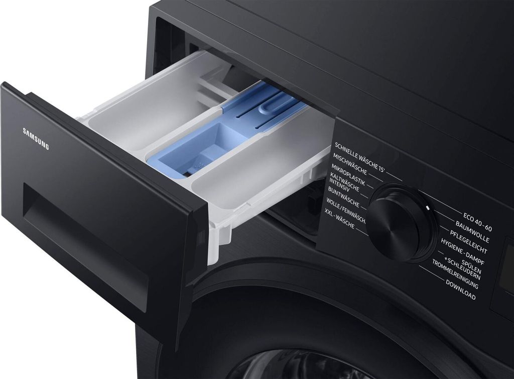 Samsung WW5000C, Waschmaschine, Ecobubble, SmartThings, Mikroplastik, 9kg, , WW90CGC04AABEG, Frontlader, 9 kg, B, 72 dB, 1400 RPM, A