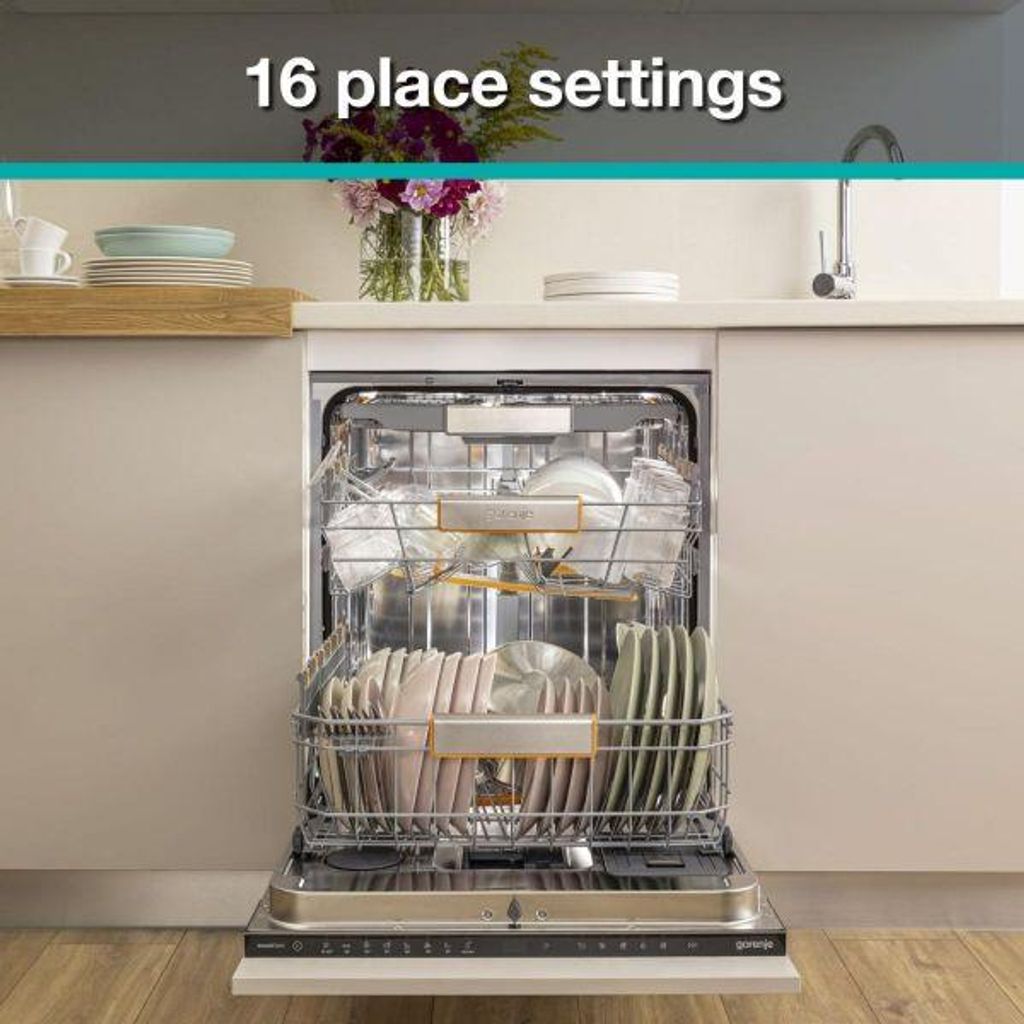 gorenje GV663A66 Geschirrspüler, vollintegrierbar, Standardgröße (60 cm), 16 Maßgedecke
