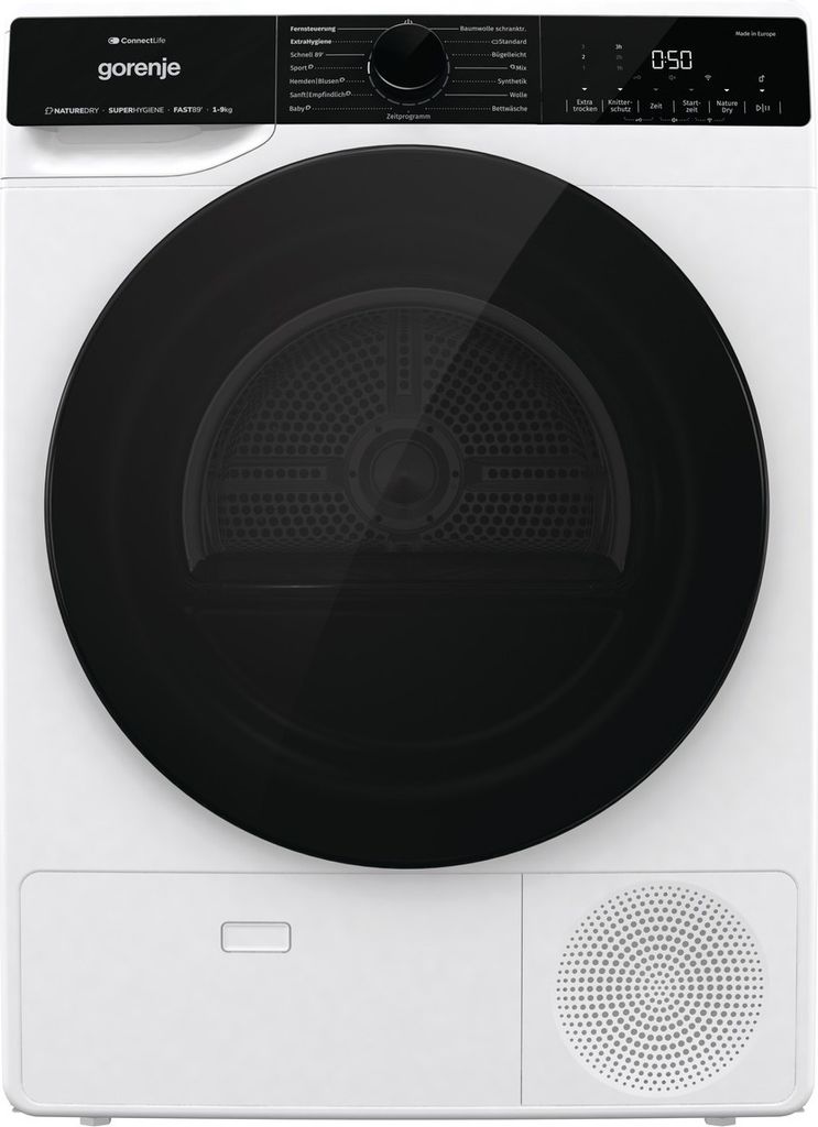 gorenje DPNA93W Wärmepumpentrockner Wäschetrockner, 9 kg, NatureDry, Autodrain