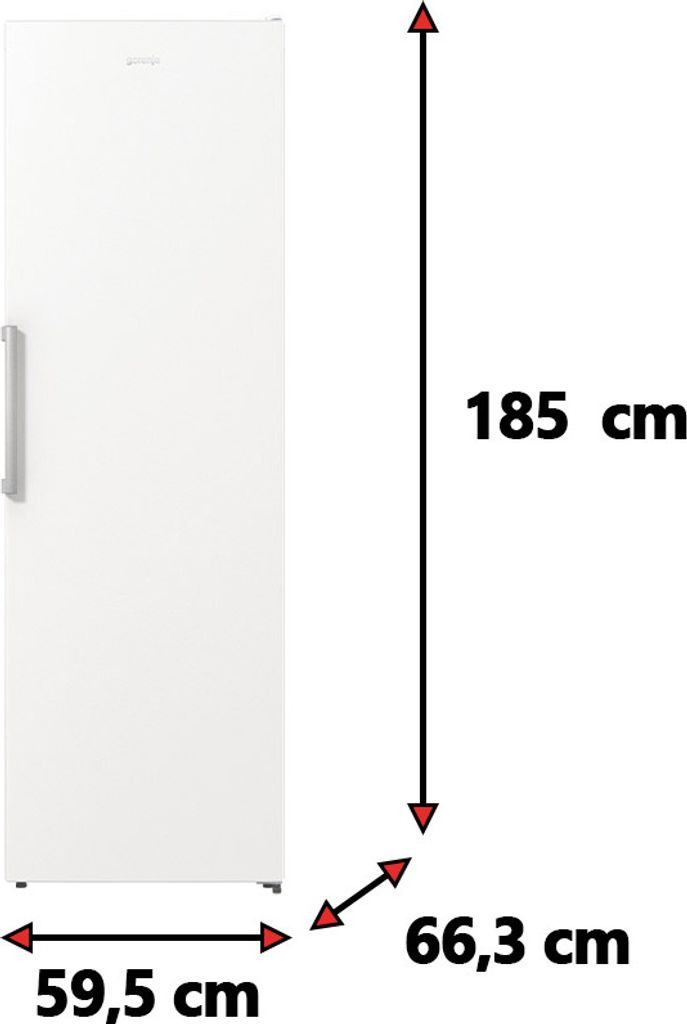 gorenje R619EEW5 Standkühlschrank, 398 Liter, Türanschlag wechselbar, Weiß