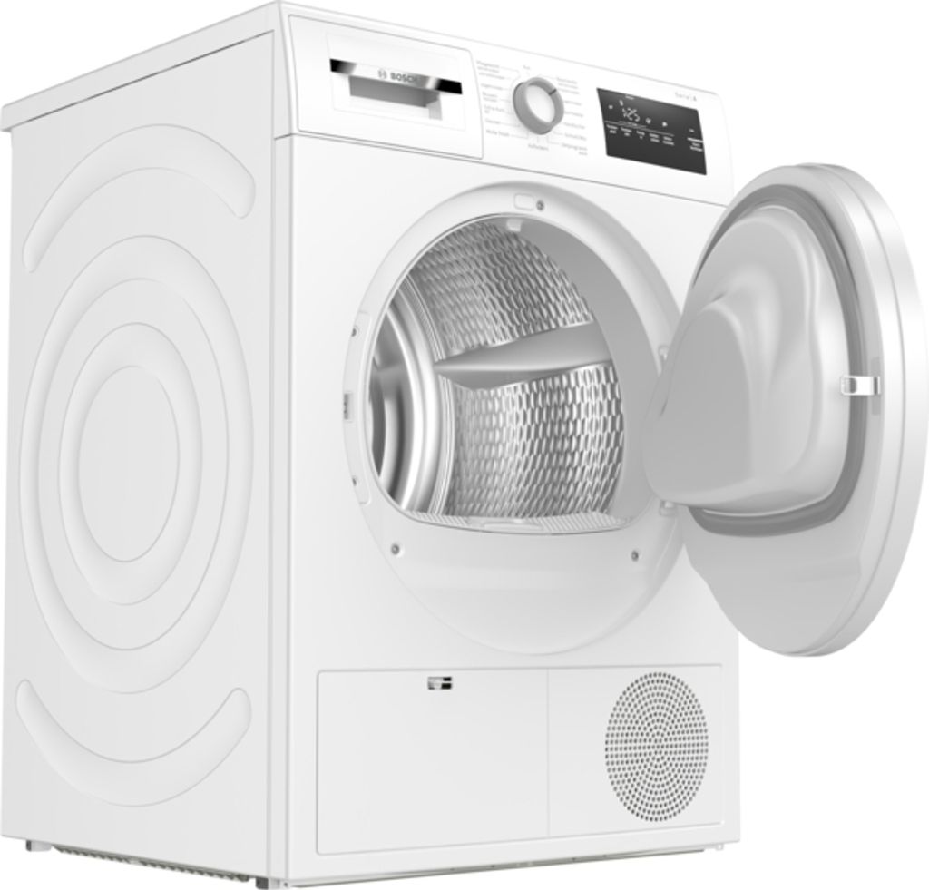 Bosch Serie 4 WTH83V03, Freistehend, Frontlader, Kondensation, Weiß, Drehregler, Rechts