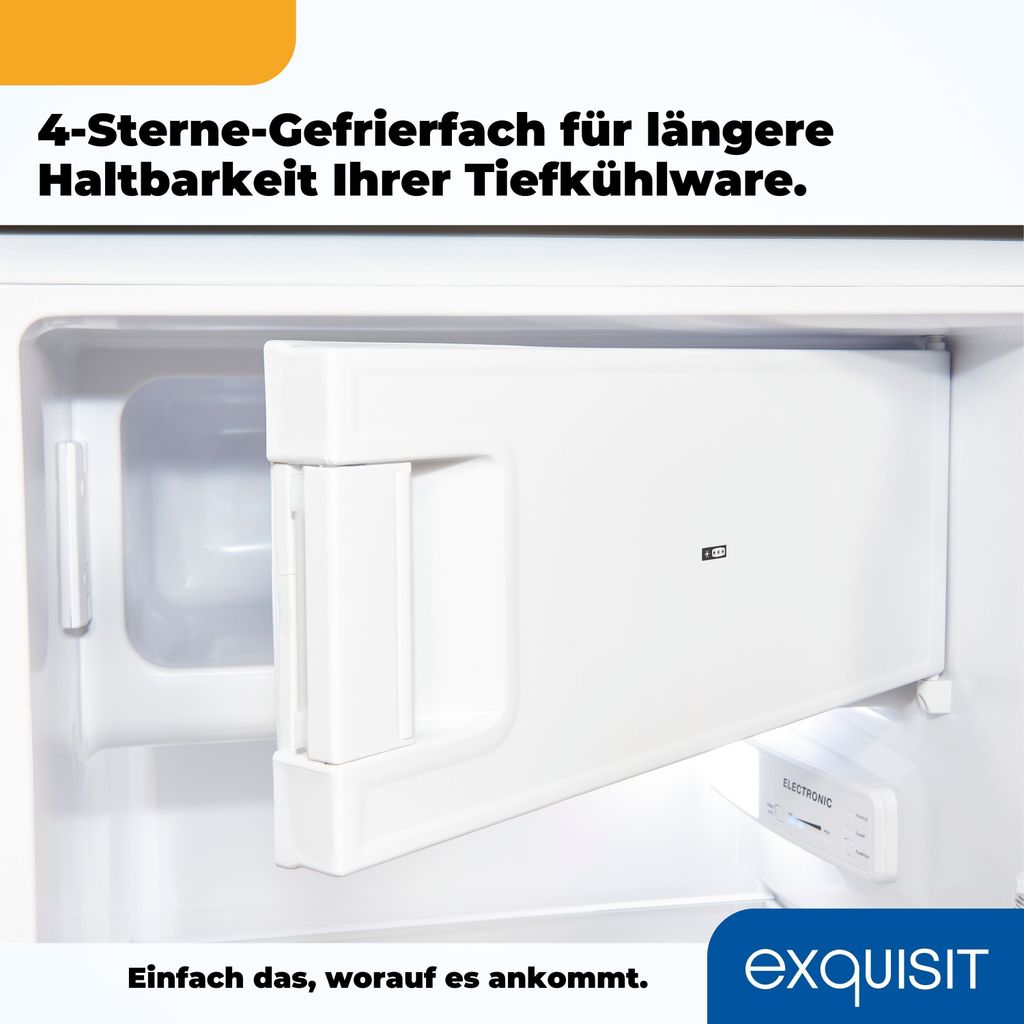 Exquisit Kühlschrank KS185 - 4 - HE - 040E weiss