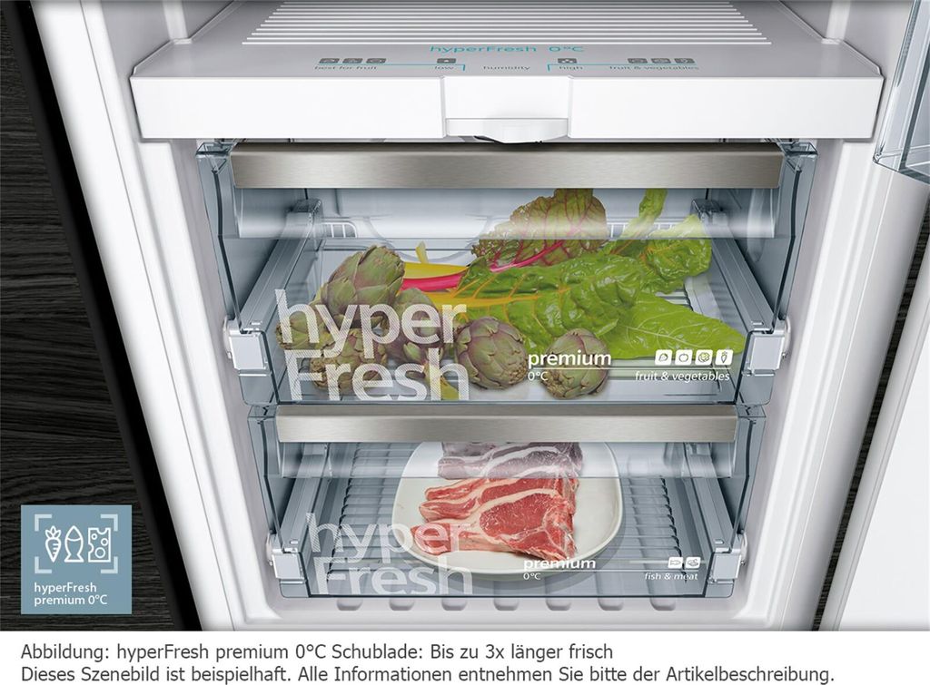 Siemens iQ700 KI51FADE0, 220 l, SN - T, 37 dB, E, Weiß
