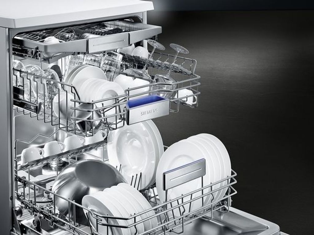 Siemens iQ300 SN23EC03ME, Freistehend, Standardgröße (60 cm), Schwarz, Edelstahl, Schwarz, Tasten, 1,75 m