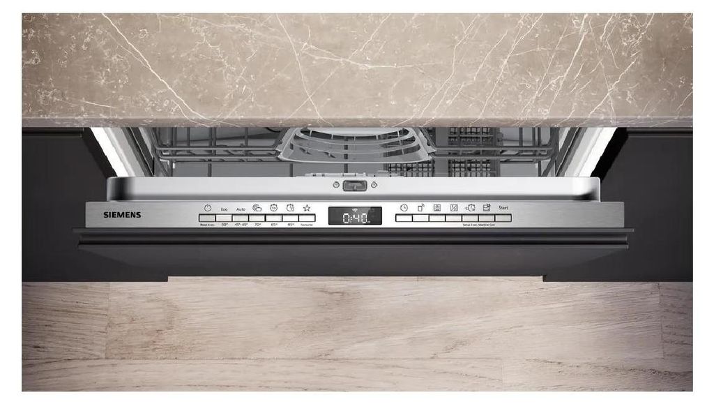 Siemens iQ300 SX73EX22CE, Voll integriert, Standardgröße (60 cm), Schwarz, Tasten, 1,75 m, 1,65 m