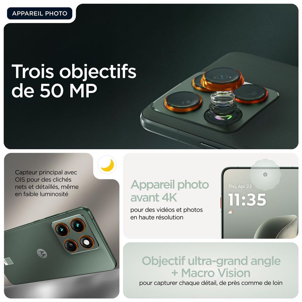 Motorola edge 70 , 17 cm (6.7"), 12 GB, 512 GB, 50 MP, Android 16.0, Grün
