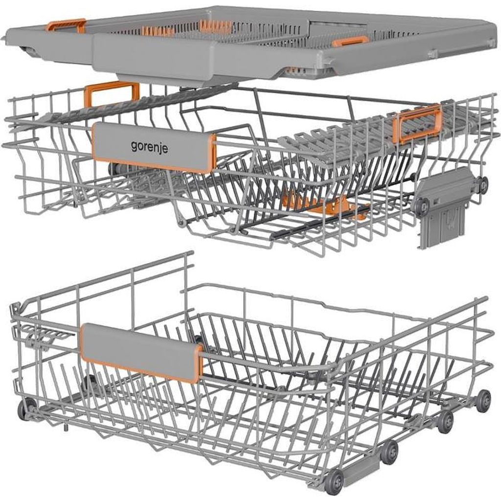 gorenje GV16C Geschirrspüler vollintegrierbar, 60 cm, 16 Maßgedecke, 3 Körbe, total Aquastop, ohne Möbelfront