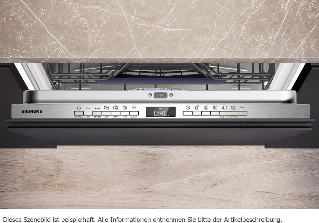 Siemens iQ300 SX73EX22CE, Voll integriert, Standardgröße (60 cm), Schwarz, Tasten, 1,75 m, 1,65 m