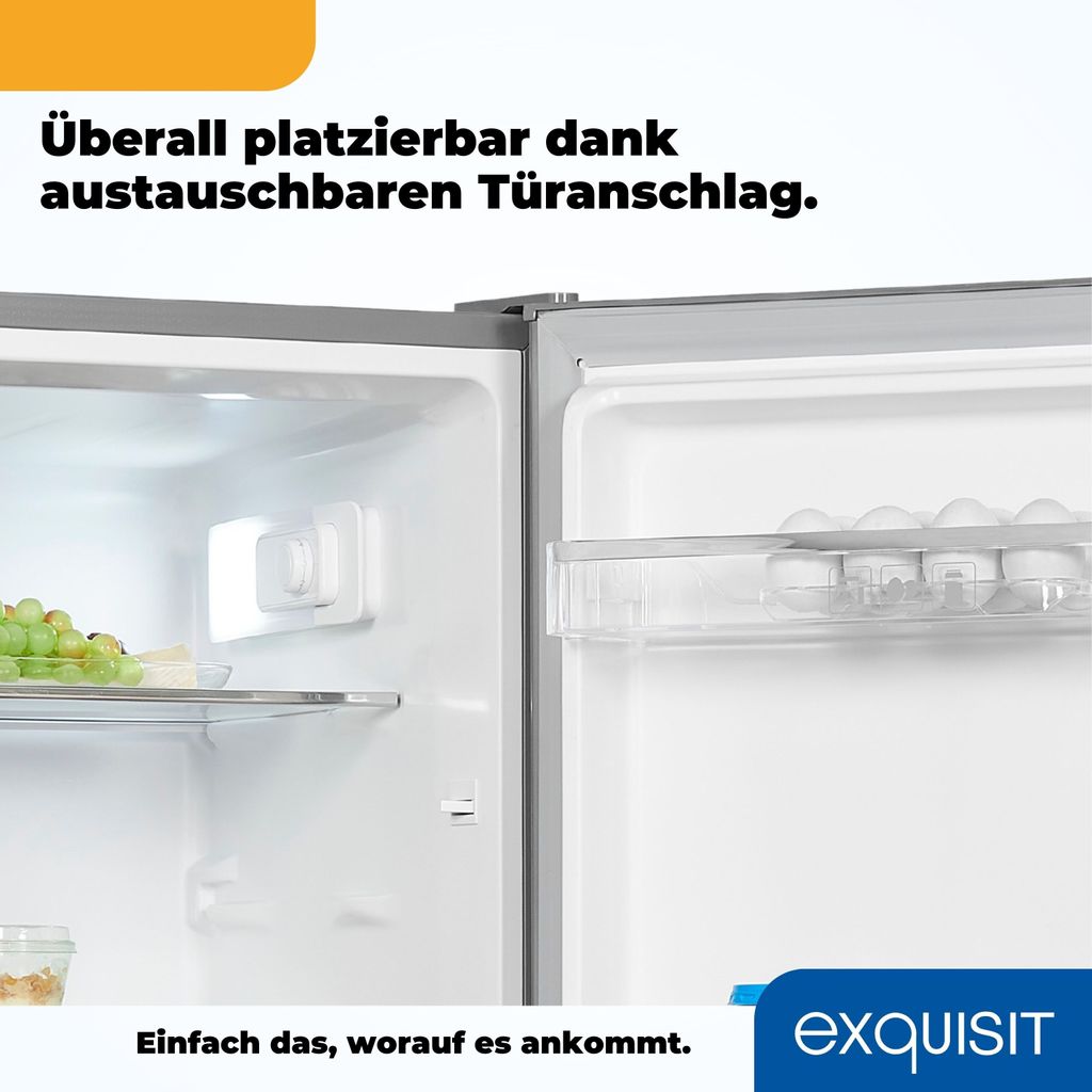 Exquisit Vollraumkühlschrank KS320 - V - H - 040E inoxlook