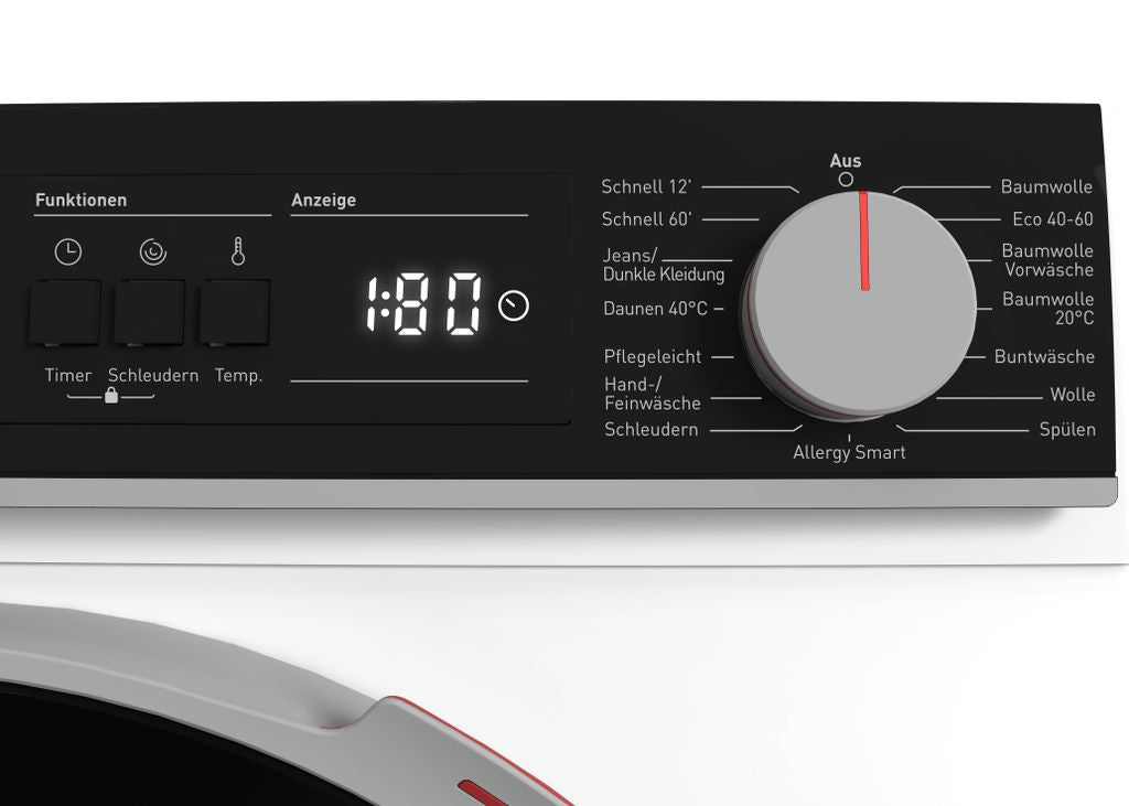 Sharp ES - NFA816BW1NA - DE Waschmaschine (8 kg, EEK A, 1600 U/min.), (Inverter Motor, AquaStop), Weiß