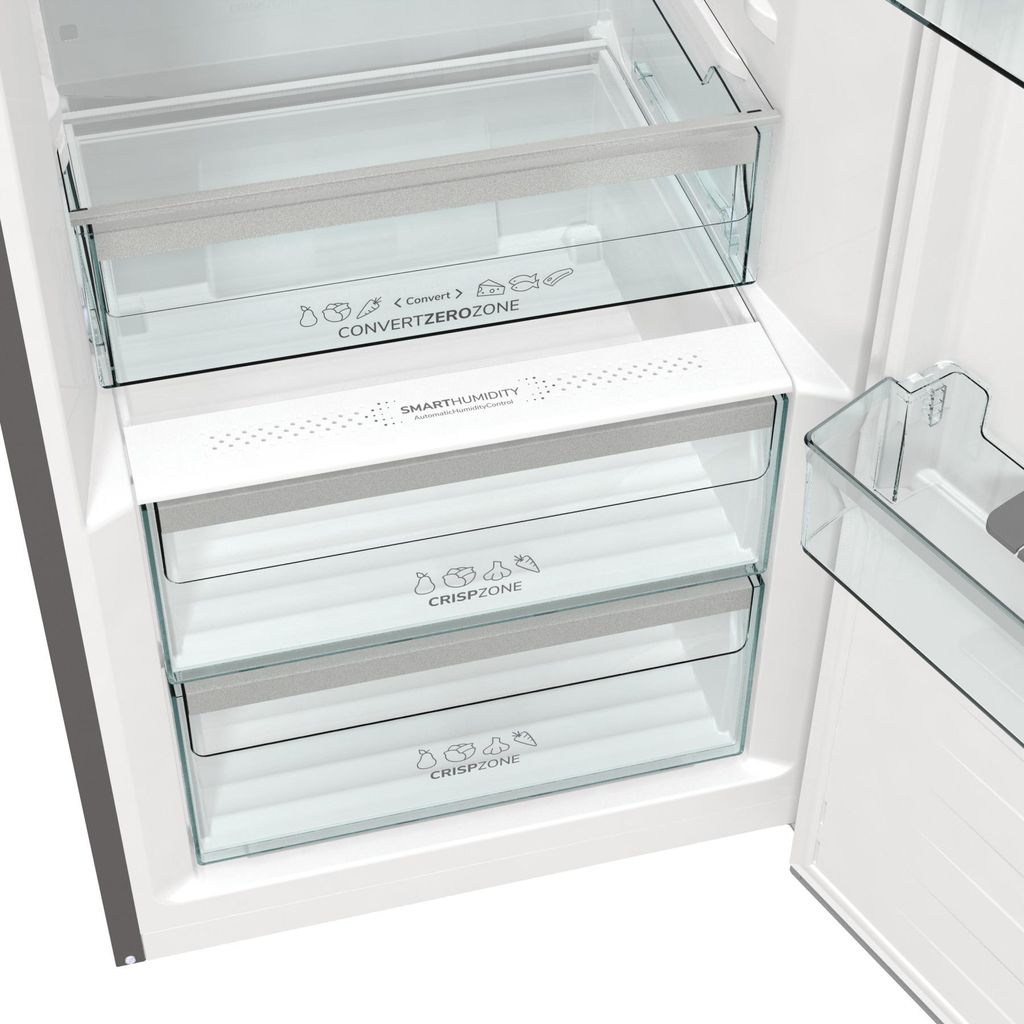 gorenje R619CSXL6 Kühlschrank ohne Gefrierfach, 384 Liter, Crispzone, silber