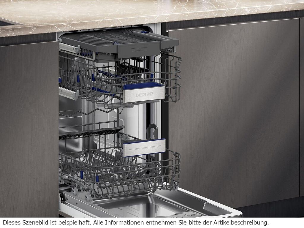 Siemens iQ500 SR65EX09ME, Voll integriert, Single (45 cm breit), 1,75 m, 1,65 m, 2,05 m, Siemens rackMatic