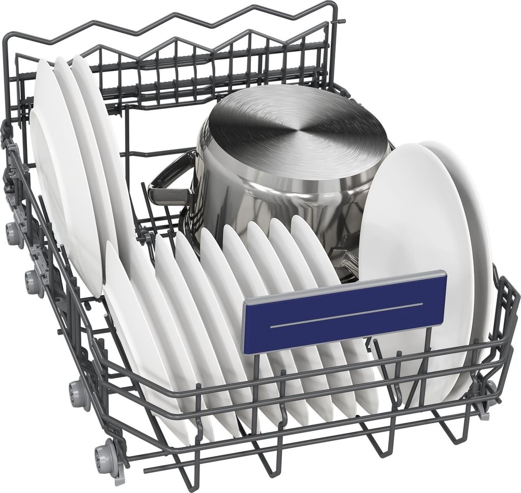 Siemens SR43ES25ME, Unterbau, Single (45 cm breit), Gebürsteter Stahl, Schwarz, Tasten, 1,75 m