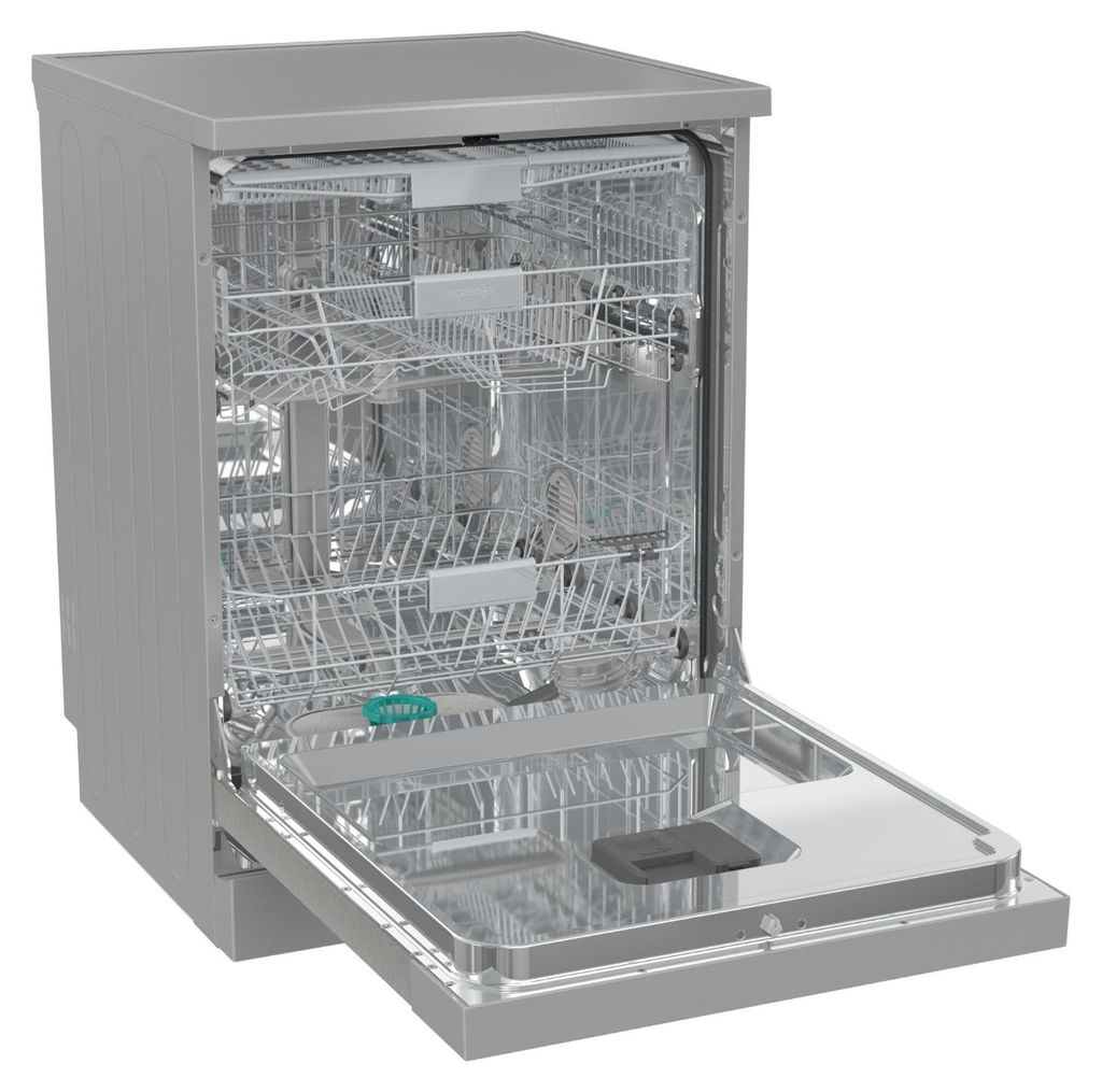 gorenje GS643C90X Geschirrspüler, freistehend, FlexUse, 16 Maßgedecke, 60 cm, silber