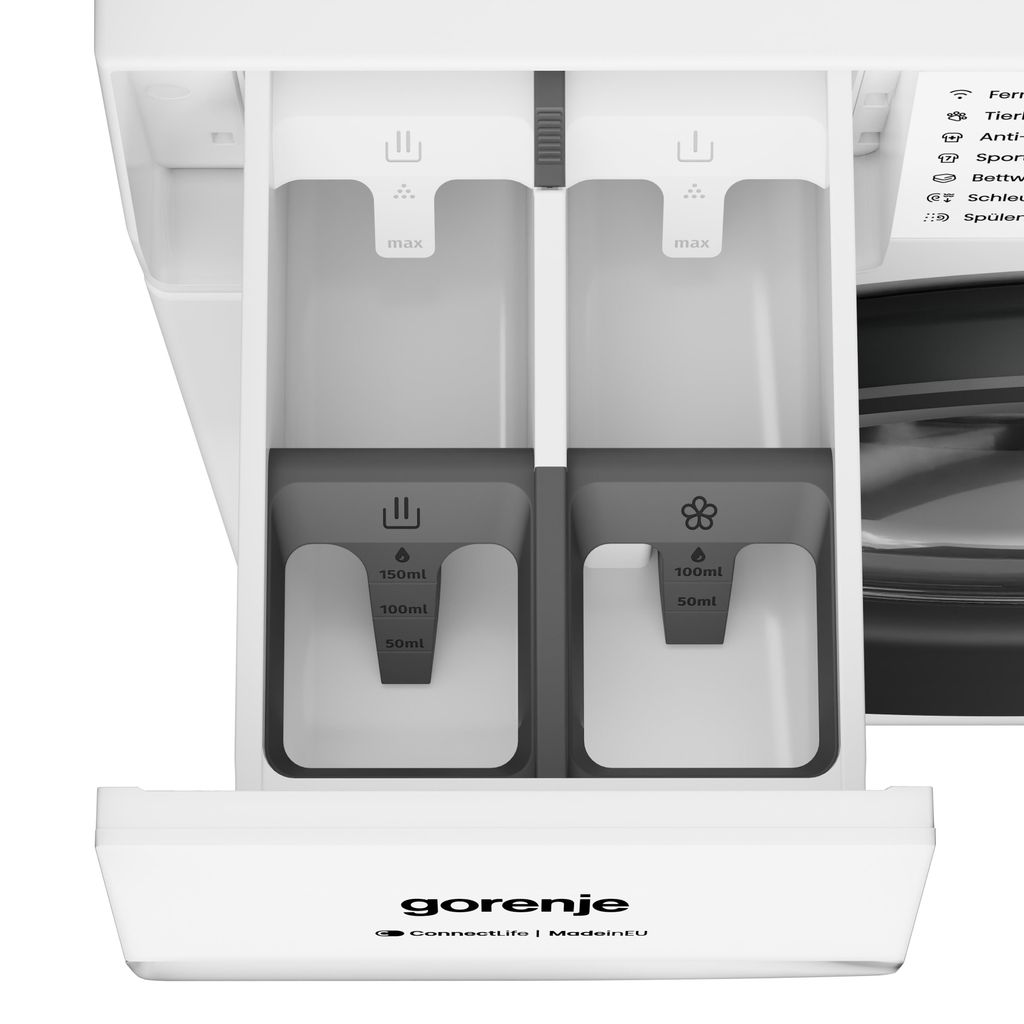 gorenje W5G474A2P1 Waschmaschine 7 kg Fassungsvermögen, 1400 U/min., WiFi - Funktion, AdaptTech, ConnectLife, UltraClean, Easydose, weiß