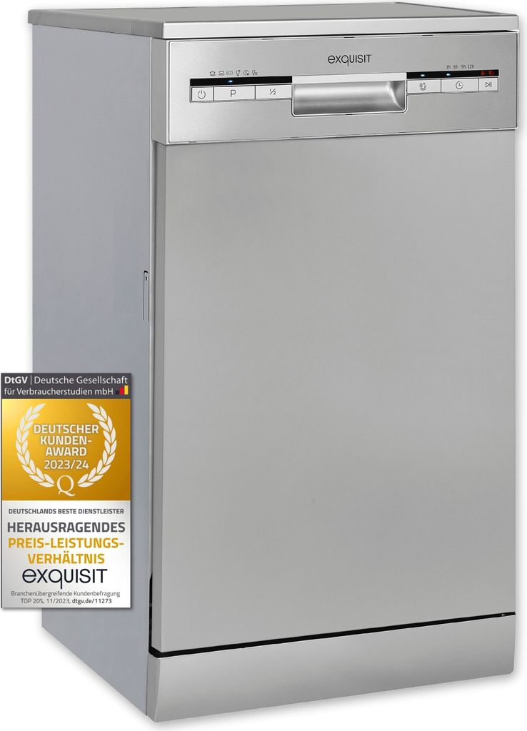 Exquisit Geschirrspüler GSP9109 - 030E silber