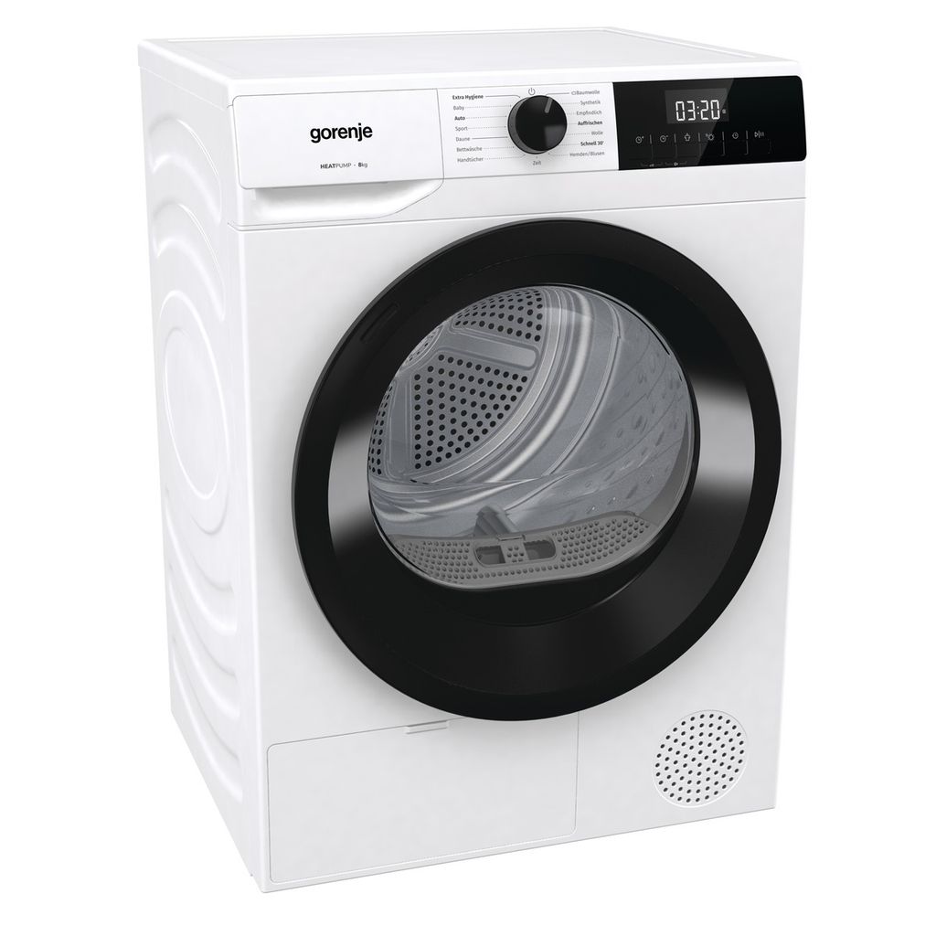 gorenje DHNE82, Wärmepumpentrockner, freistehend, Frontlader, 8 kg