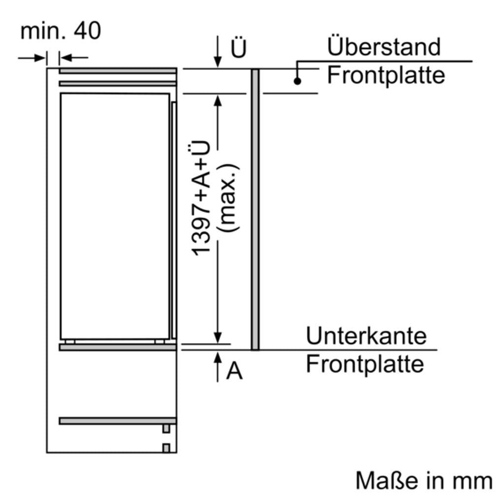 Siemens iQ700 KI51FADE0, 220 l, SN - T, 37 dB, E, Weiß