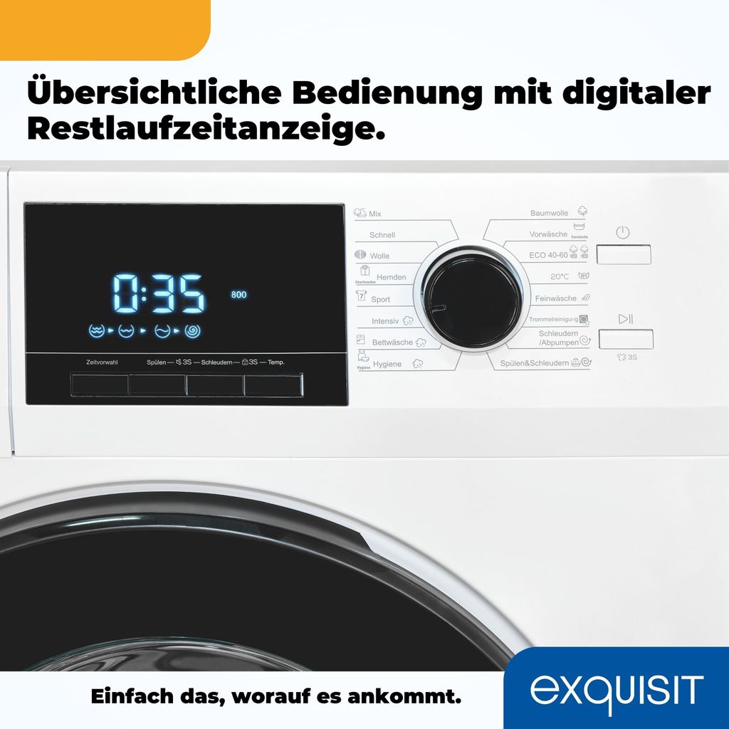 Exquisit Waschmaschine WA9214 - 340A weiss