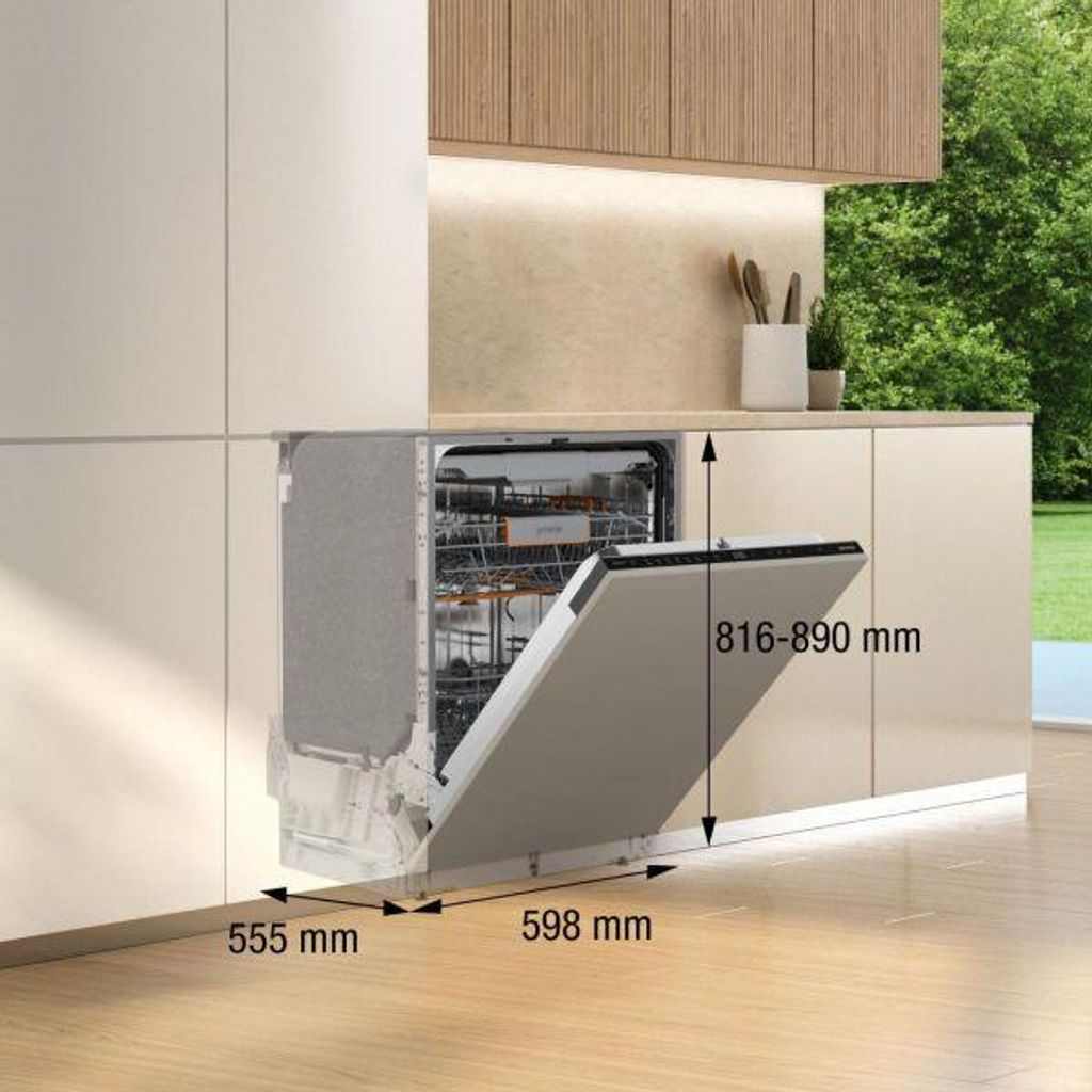 gorenje GV663A66 Geschirrspüler, vollintegrierbar, Standardgröße (60 cm), 16 Maßgedecke