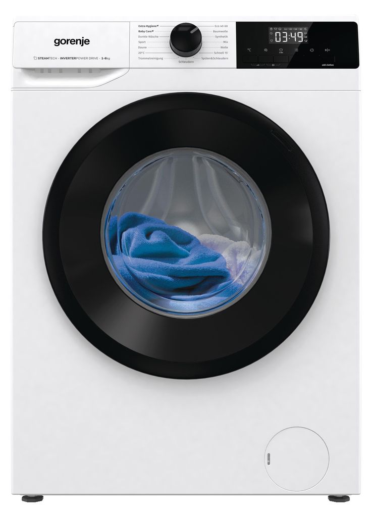 gorenje WNHPI64SAPS/DE Waschmaschine Frontlader 6 kg - 1400 U/min. - 15 Programme - AquaStop, Weiß