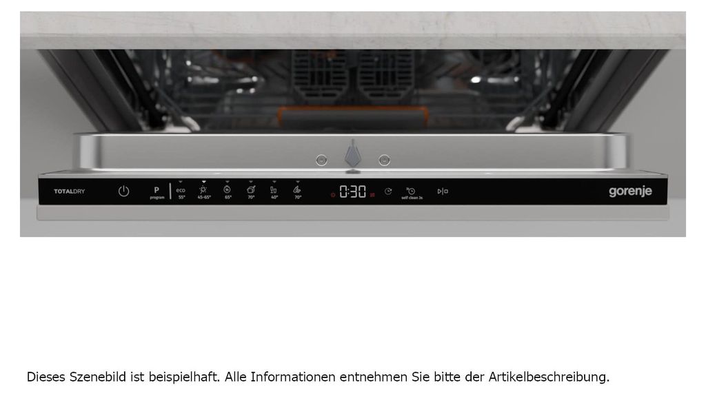 gorenje GV642C65 Geschirrspüler, vollintegrierbar (Lieferung ohne Möbelfront), TouchControl, TotalDry, 60 cm