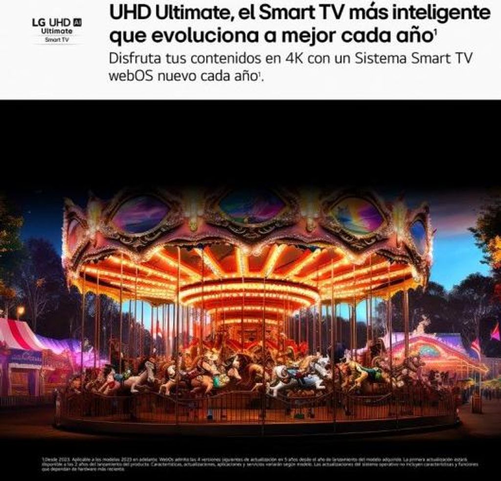 LG UHD AI 43UA75006LA 43 Zoll (109 cm) 4K Smart TV Active HDR webOS, Schwarz