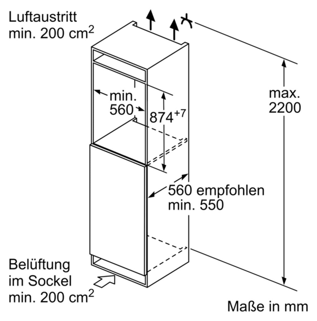 Bosch Serie 2 KIR21NSE0, 136 l, SN - ST, 35 dB, E, Weiß