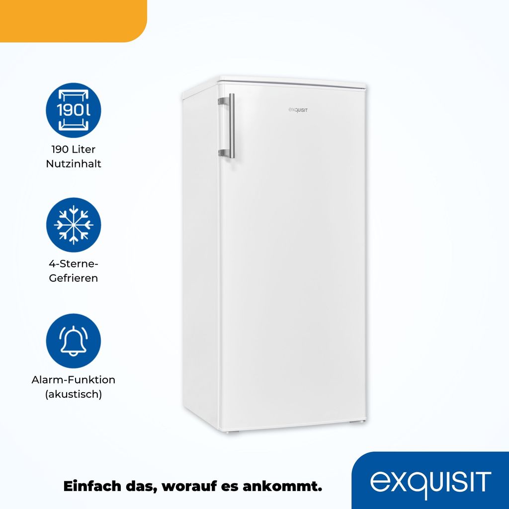 Exquisit Kühlschrank KS185 - 4 - HE - 040E weiss