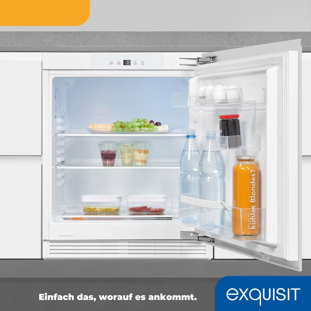 Exquisit Unterbau Vollraumkühlschrank UKS140 - V - FE - 010E