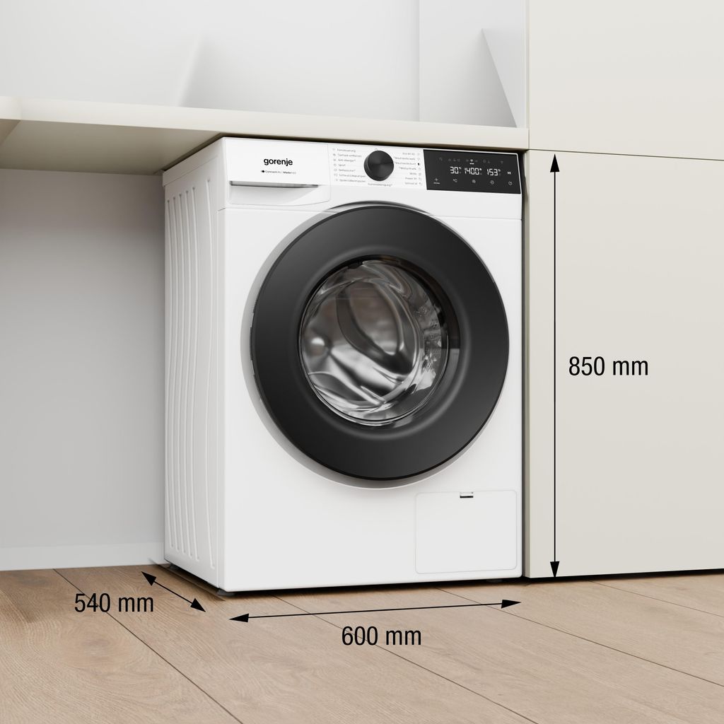 gorenje W5G474A2P1 Waschmaschine 7 kg Fassungsvermögen, 1400 U/min., WiFi - Funktion, AdaptTech, ConnectLife, UltraClean, Easydose, weiß