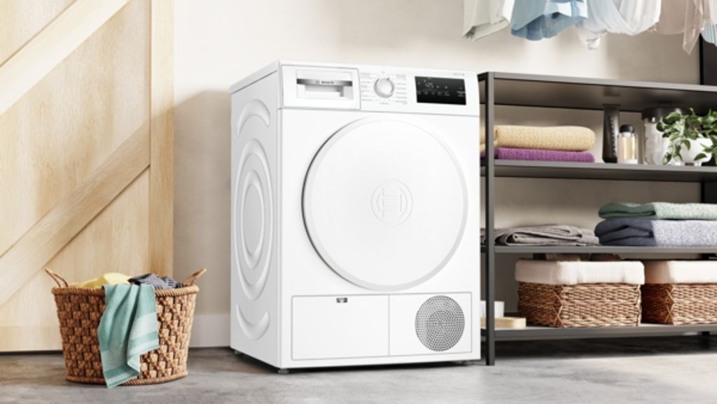 Bosch WTH83004, Freistehend, Frontlader, Kondensation, Weiß, Tasten, Berührung, 112 l
