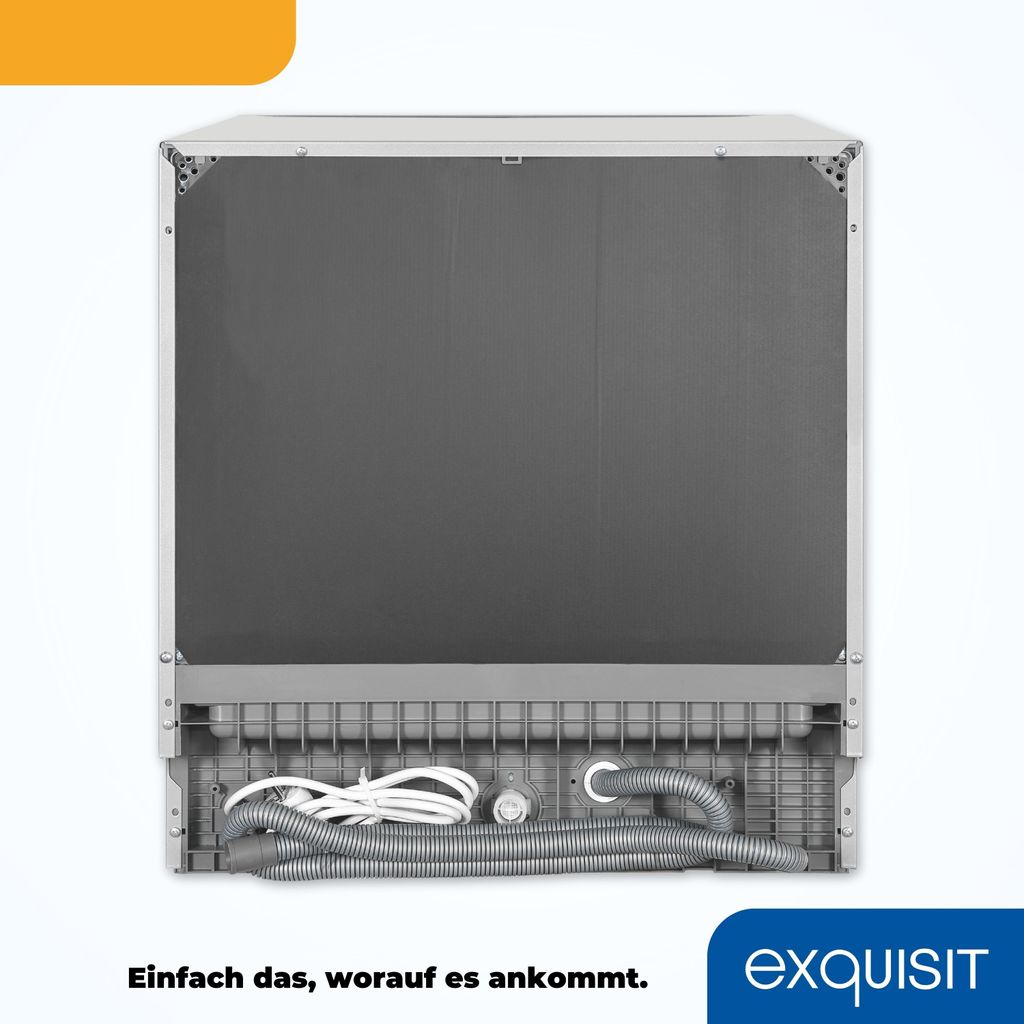 Exquisit Geschirrspüler GSP508 - 030D silber