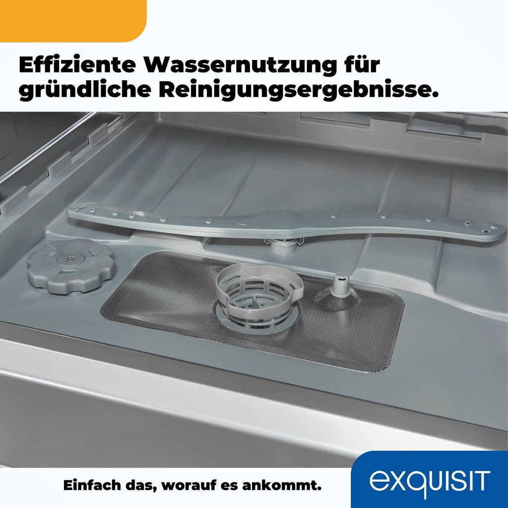 Exquisit Geschirrspüler GSP508 - 030D silber