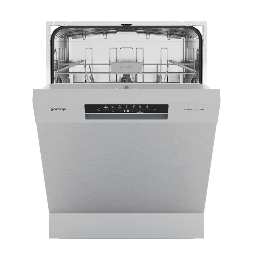 gorenje GU642C90X Geschirrspüler, Unterbau, 60 cm, 14 Maßgedecke, Silber