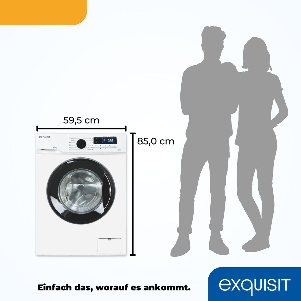 Exquisit Waschmaschine WA8014 - 020A weiss