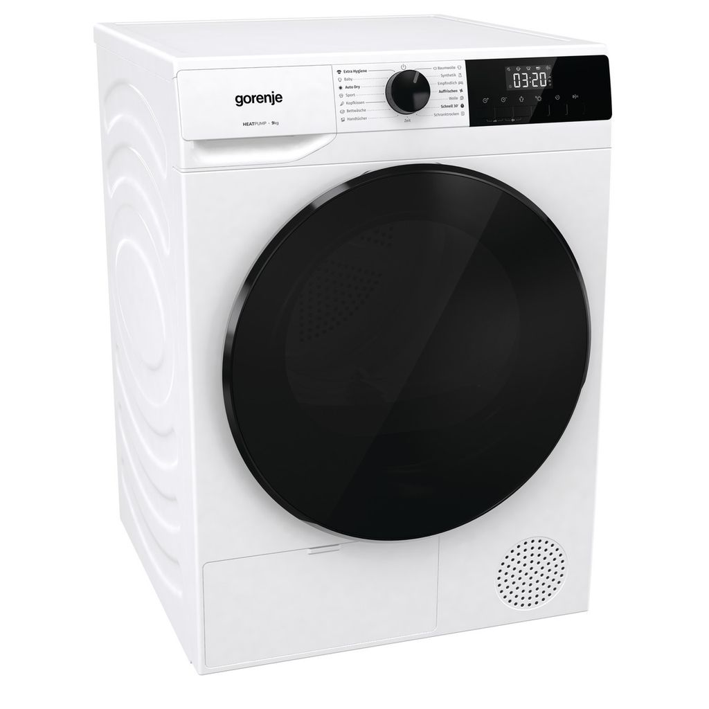 gorenje DHNA92/DE Wäschetrockner mit Wärmepumpe, TwinAir, Kindersicherung, freistehend, 9 kg