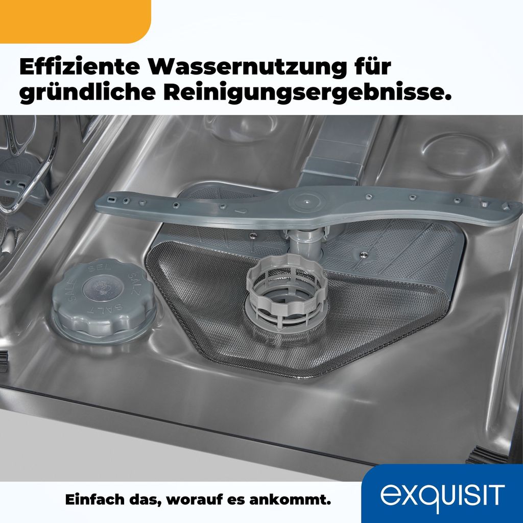 Exquisit Geschirrspüler GSP9109 - 030E silber