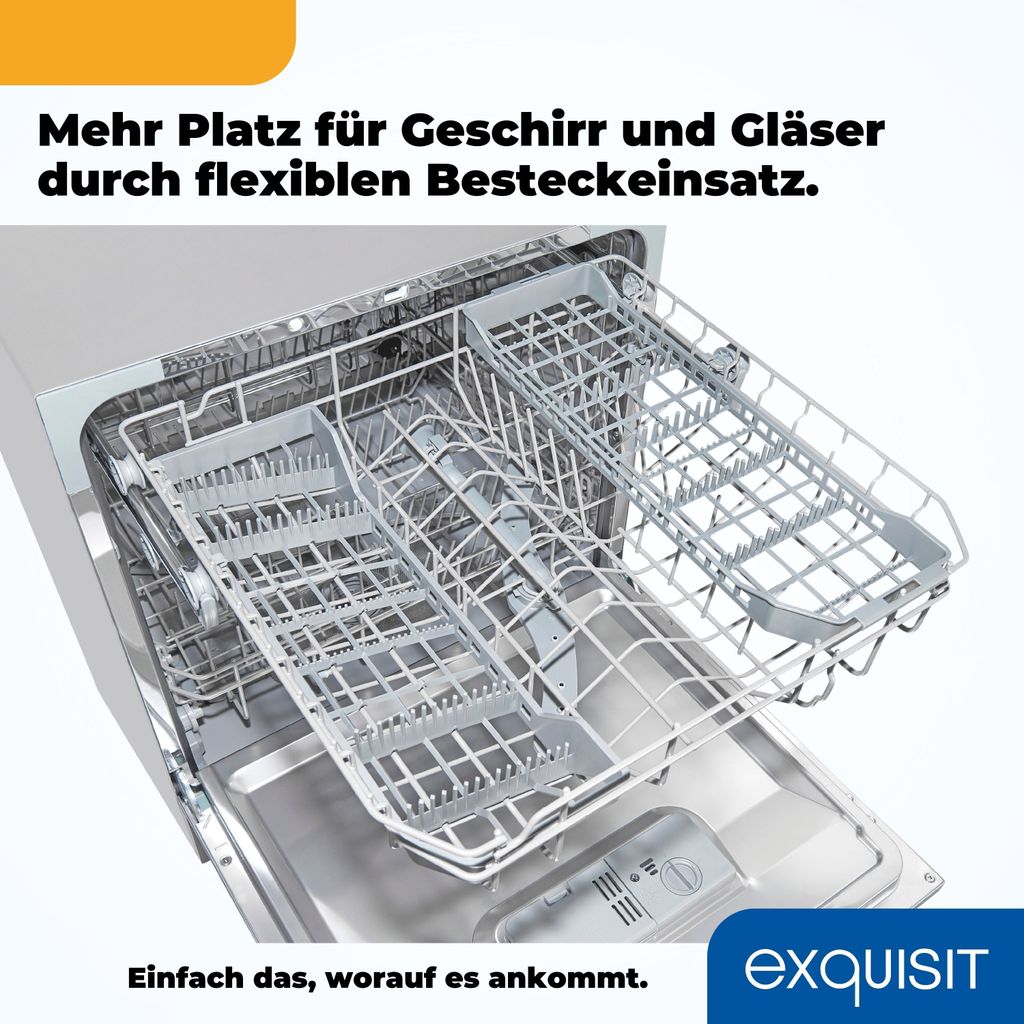 Exquisit Geschirrspüler GSP508 - 030D silber