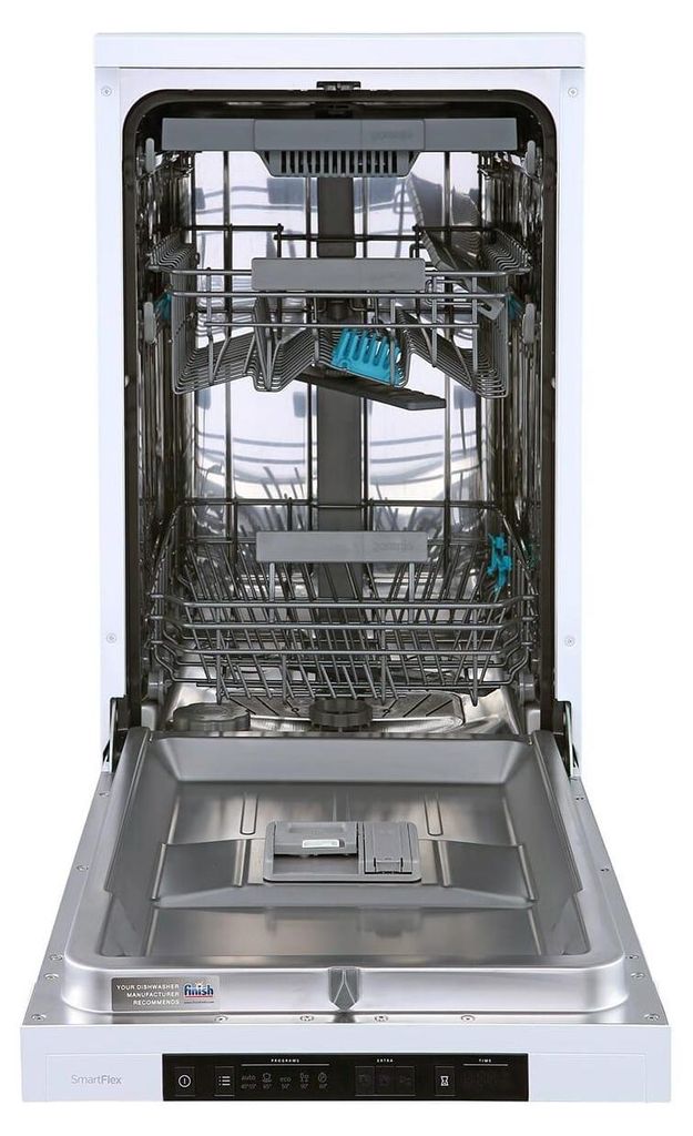 gorenje GS541D10W freistehender Geschirrspüler 45 cm, Freistehend, Single (45 cm breit), Weiß, Tasten, Edelstahl, 11 Maßgedecke