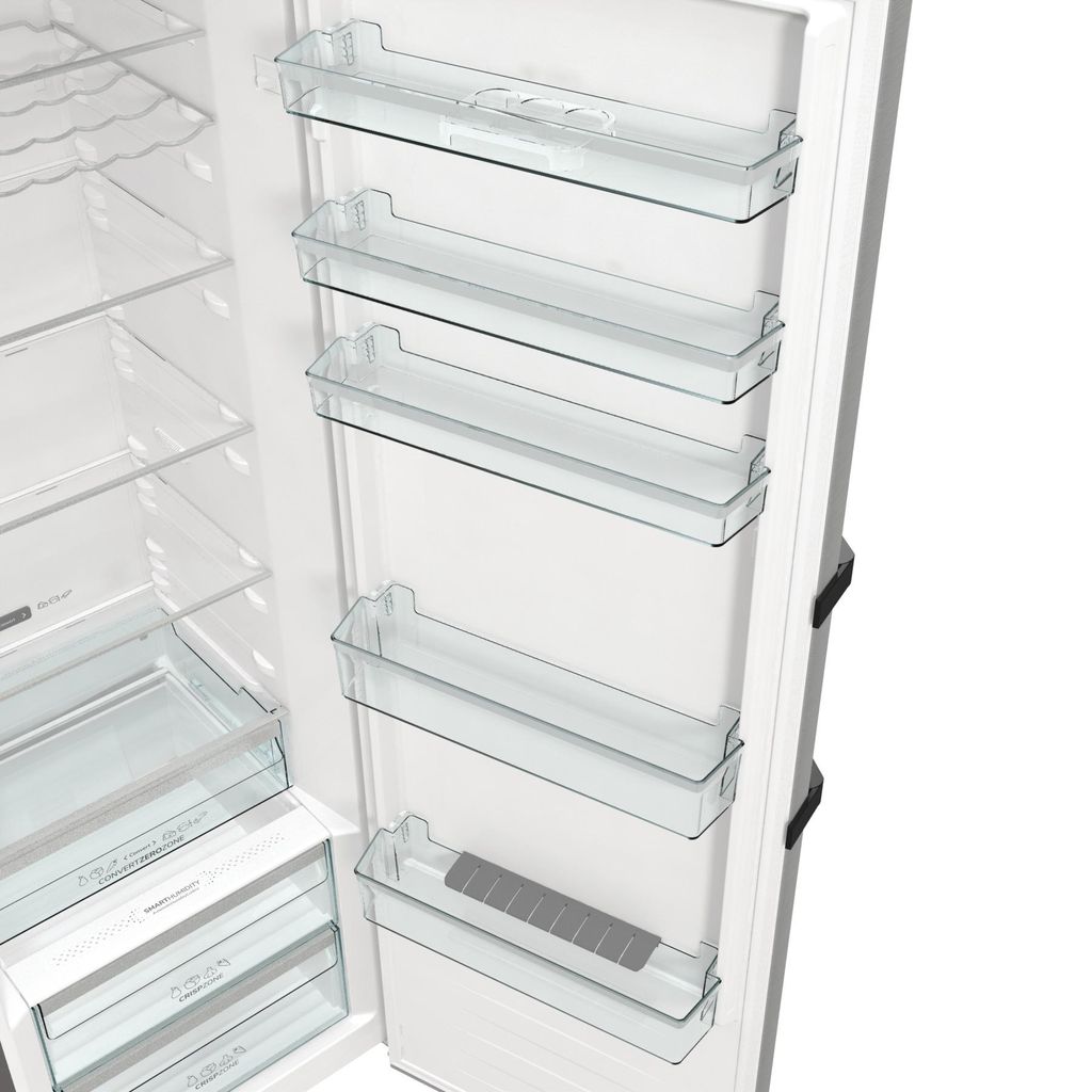 gorenje R619CSXL6 Kühlschrank ohne Gefrierfach, 384 Liter, Crispzone, silber