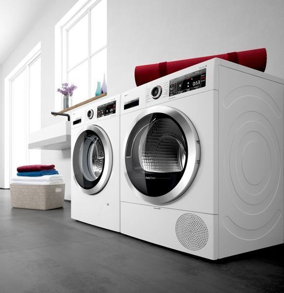 Bosch Serie 4 WTH83V03, Freistehend, Frontlader, Kondensation, Weiß, Drehregler, Rechts
