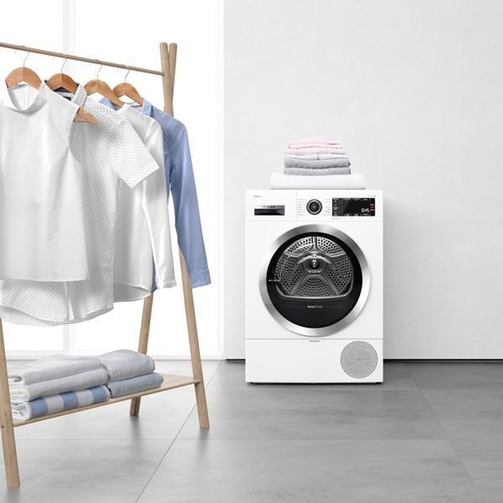 Bosch Serie 4 WTH83V03, Freistehend, Frontlader, Kondensation, Weiß, Drehregler, Rechts