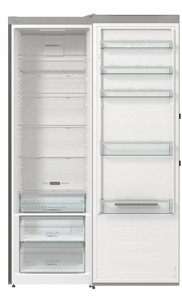 gorenje R619CSXL6 Kühlschrank ohne Gefrierfach, 384 Liter, Crispzone, silber