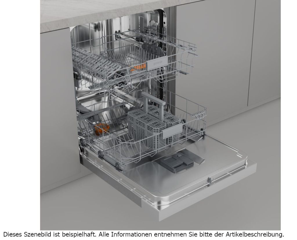 gorenje GU642C90X Geschirrspüler, Unterbau, 60 cm, 14 Maßgedecke, Silber